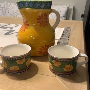 Mikasa ceramic pitcher for tea or lemonade